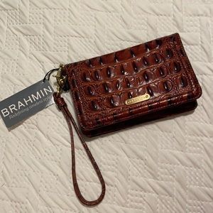 Brahmin genuine leather DEBI wristlet.